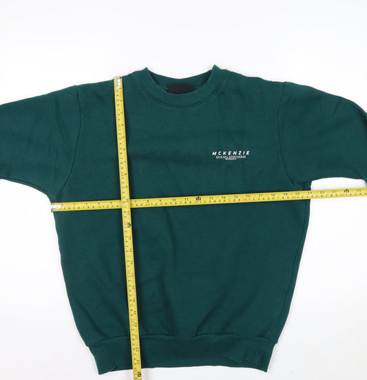 McKenzie Men's Green Crew Neck Pullover Sweatshirt Size M