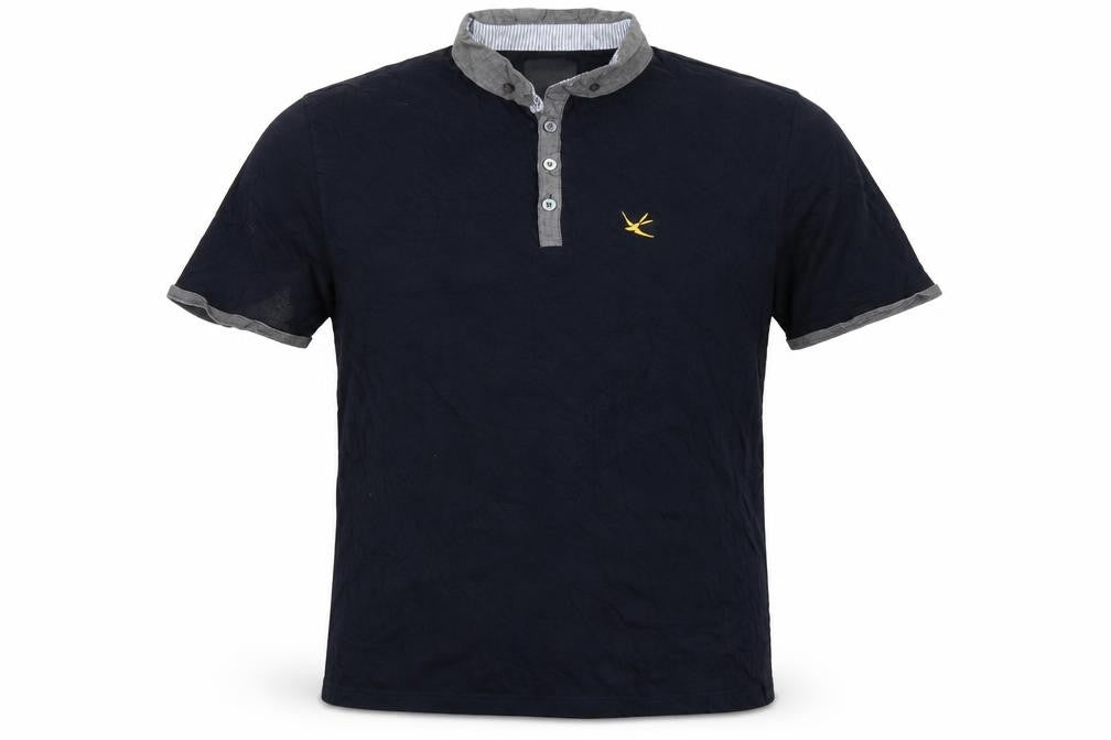 Burton Menswear London Men's Blue Cotton Polo Shirt Large