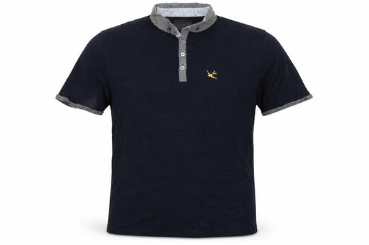 Burton Menswear London Men's Blue Cotton Polo Shirt Large