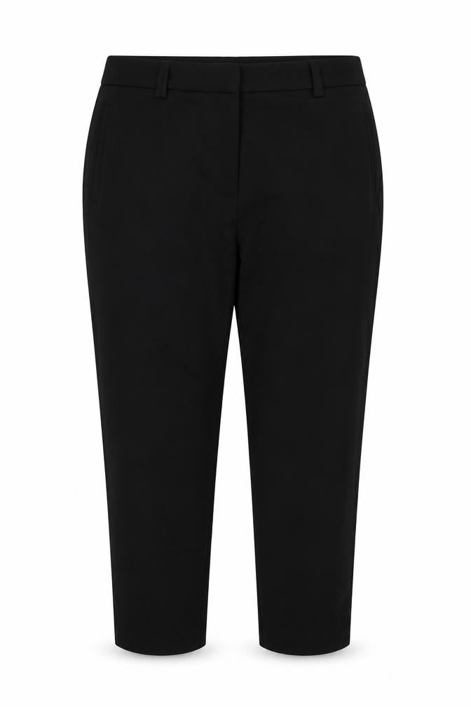 Marks & Spencer Women Black Size 18 Stretch Straight Trousers