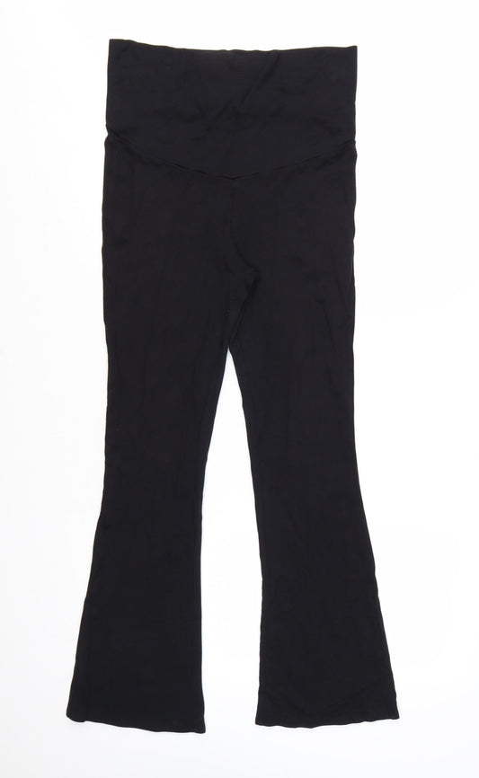 H&M Mama Women's Black Maternity High Rise Stretch Leggings M