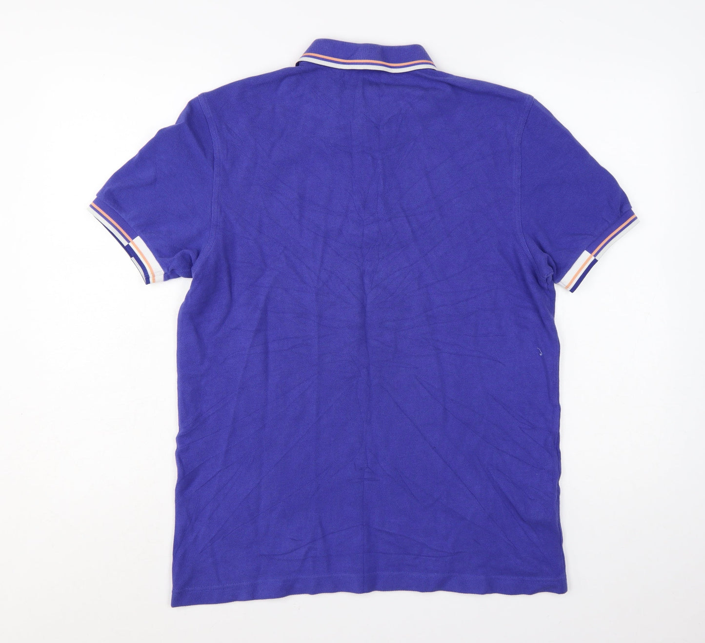 Fred Perry Men's Blue Cotton Polo Shirt M Regular Fit