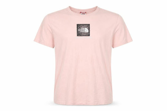 The North Face Men's Pink Graphic Logo Cotton T-Shirt Size L
