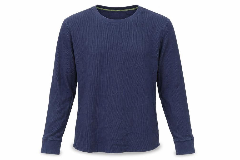 Gap Men Blue Long Sleeve Crew Neck Cotton T-Shirt Size L