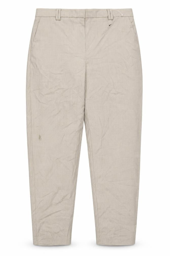Marks & Spencer Women’s Beige Relaxed Straight Trousers Size 14 Long