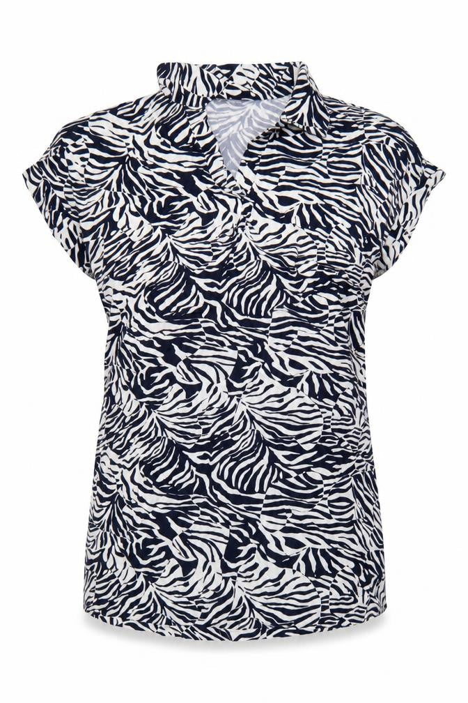 Marks & Spencer Women’s Multicoloured Zebra Print Short Sleeve Shift Dress Size 18