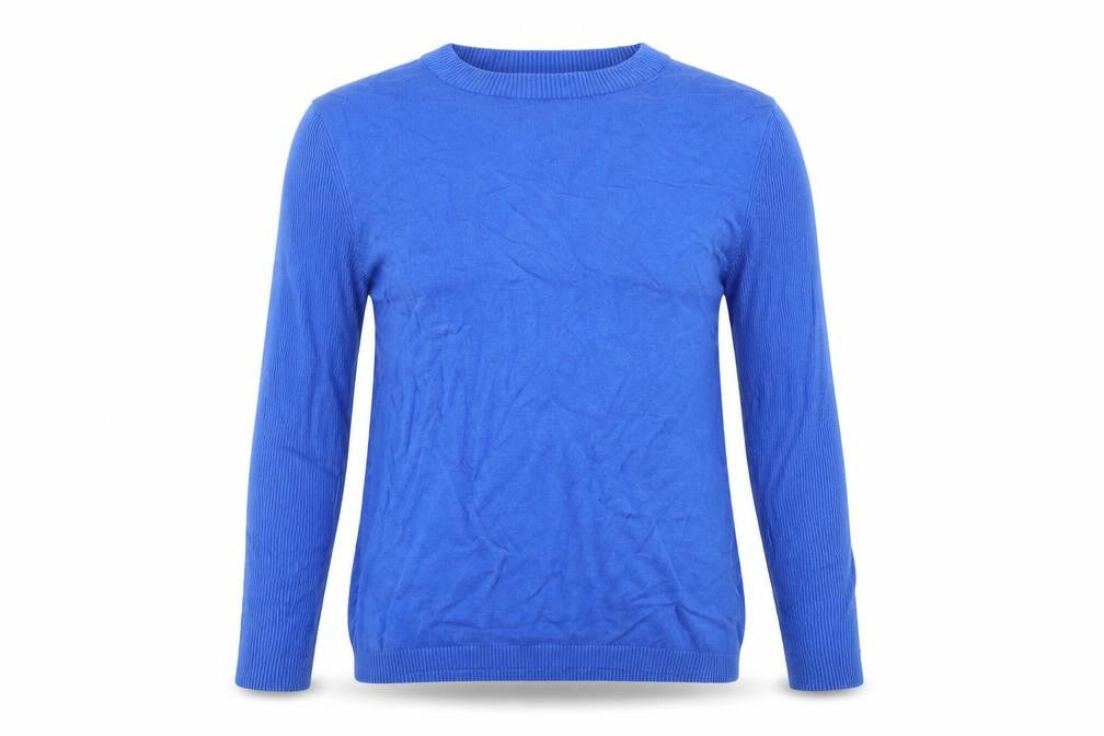 Gianni Feraud Women Blue Crew Neck Viscose Knit Jumper Size 14