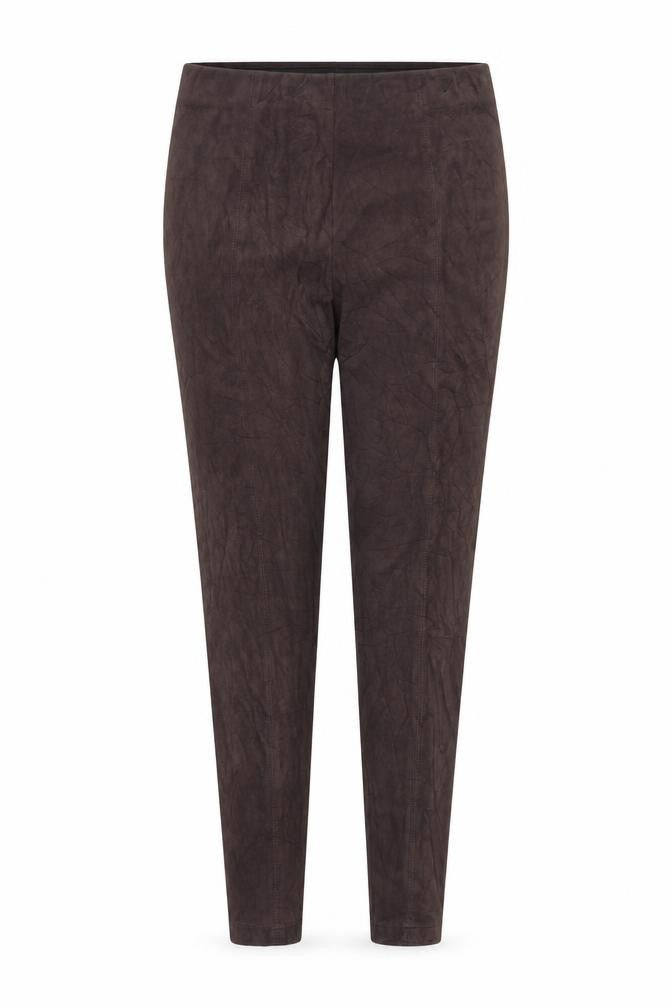 Marks and Spencer Women Brown Faux Suede Leggings Size 12
