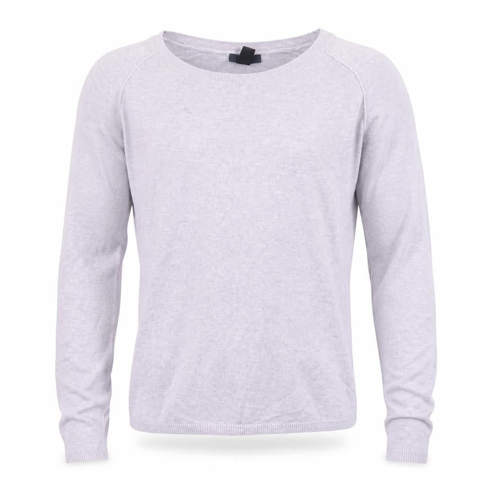 Front view of Gap men’s grey xs crew neck jumper classic knit
