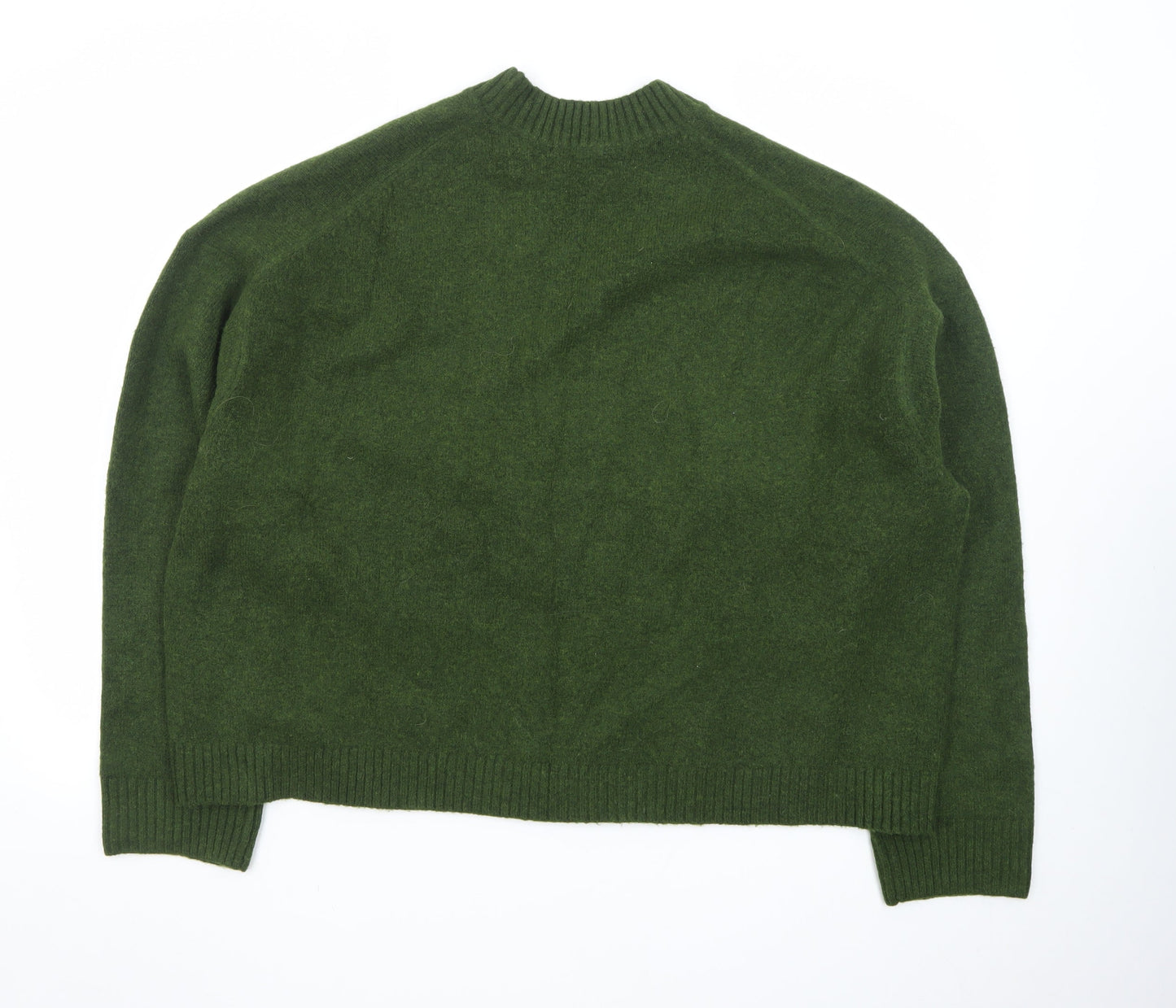 Uniqlo Womens Green Wool V-Neck Button Cardigan XL