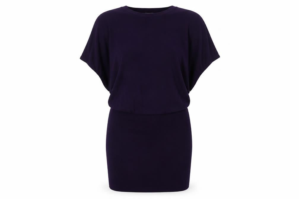 Phase Eight Women Purple Size 10 Knit Batwing Bodycon Dress