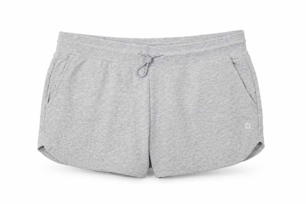 Marks and Spencer Women Grey Jersey Drawstring Shorts Size 14