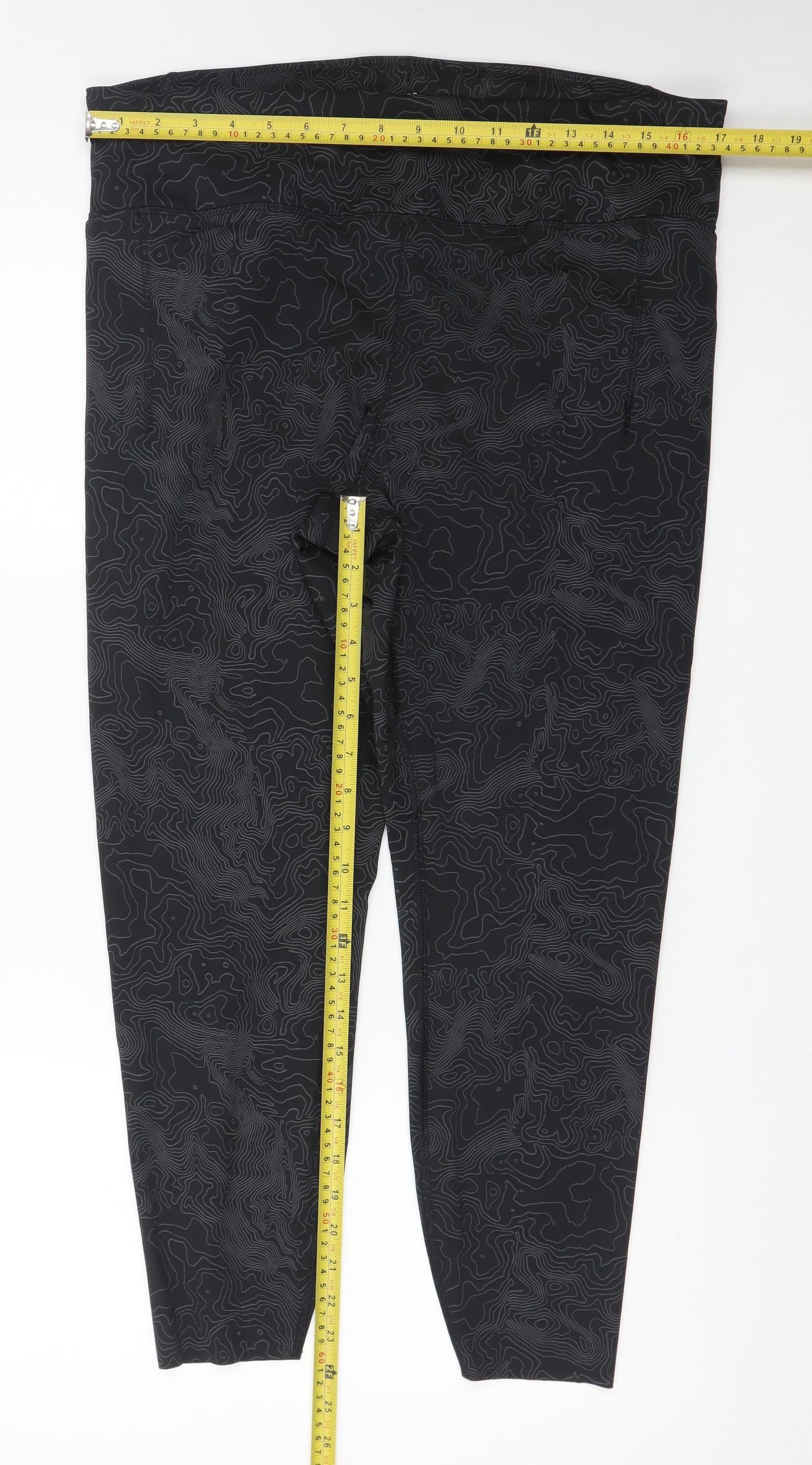 Marks and Spencer Goodmove Women's Black Size 18 High Rise Ankle Leggings