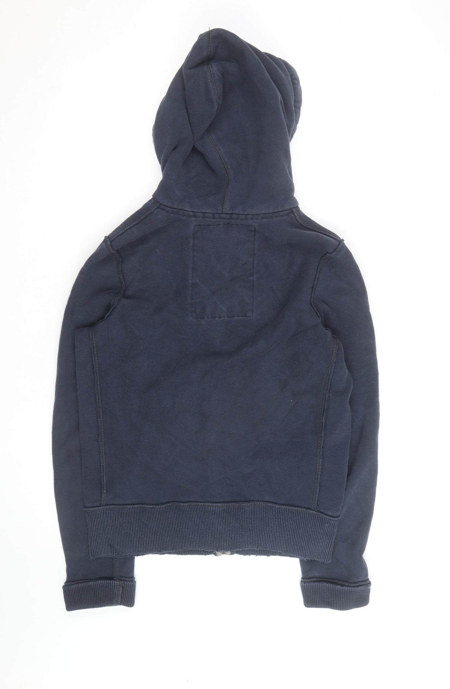 Abercrombie & Fitch Men's Blue Full Zip Hoodie Medium