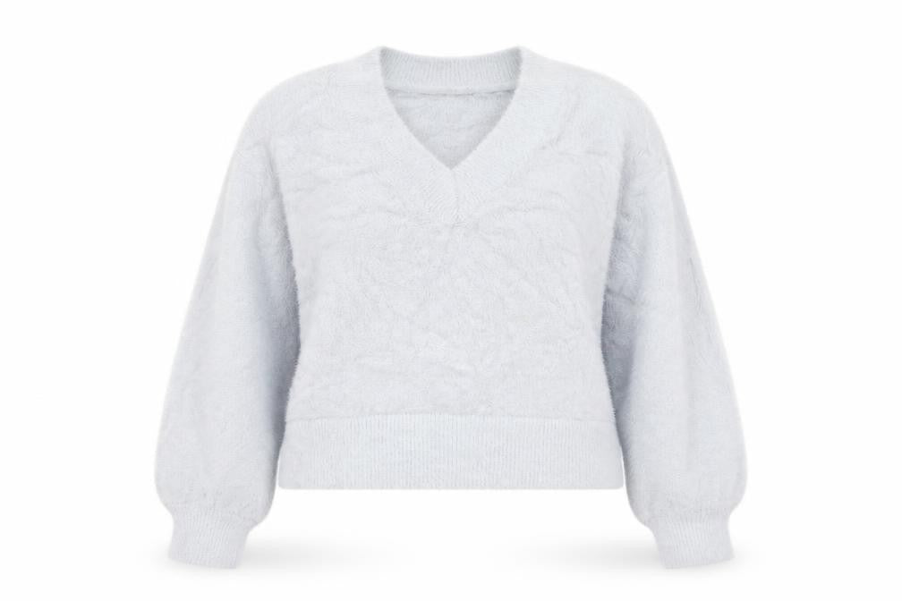 Marks and Spencer Women’s Grey V-Neck Pullover Jumper Size L