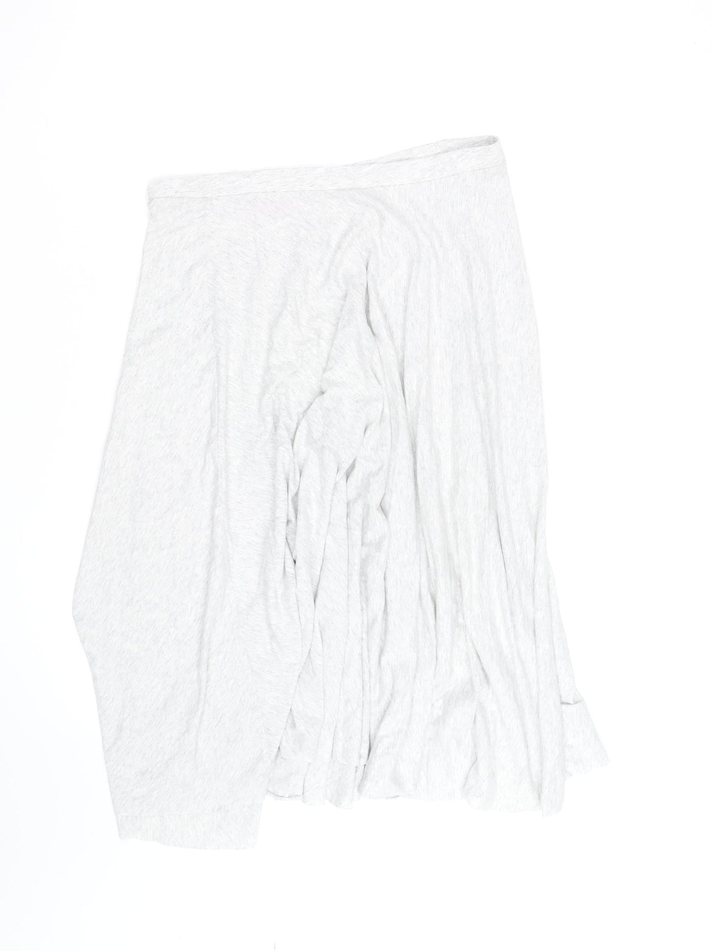 White Stuff Women's Grey Size 12 A-Line Jersey Midi Skirt
