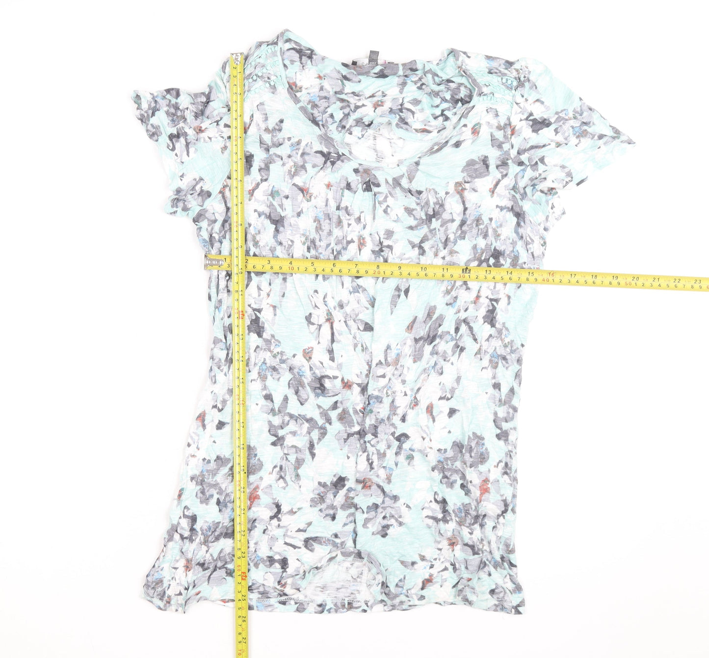 Per Una Women’s Multicoloured Floral Beaded Short Sleeve T-Shirt Size 12