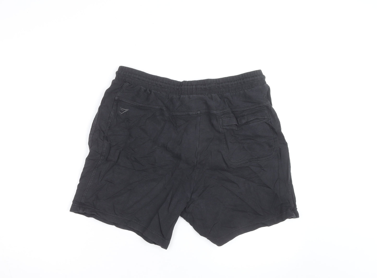 Gymshark Men’s Black XL Sweat Shorts Casual Drawstring Fit