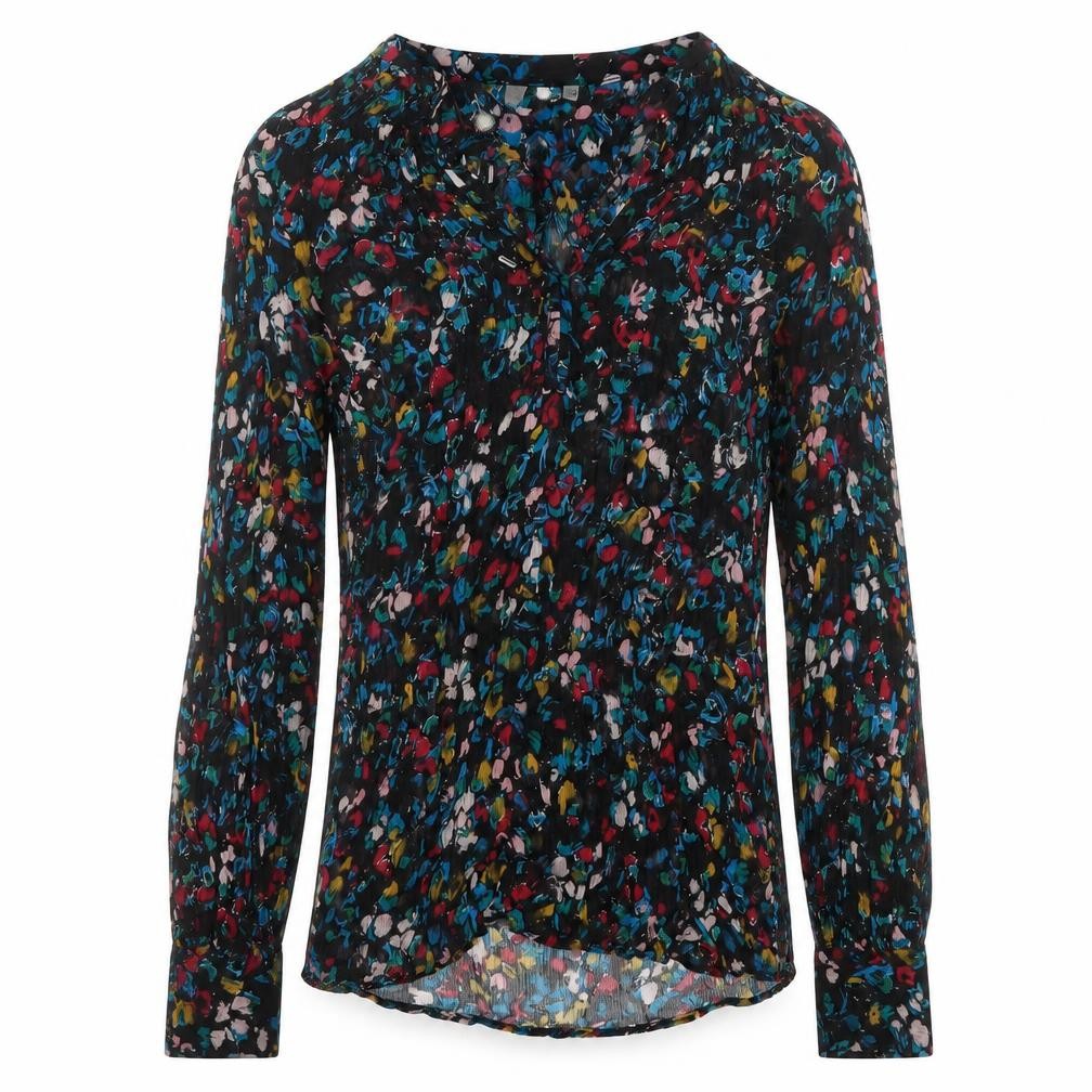 AND/OR Womens Multicoloured Floral Viscose Tunic Blouse Size 14