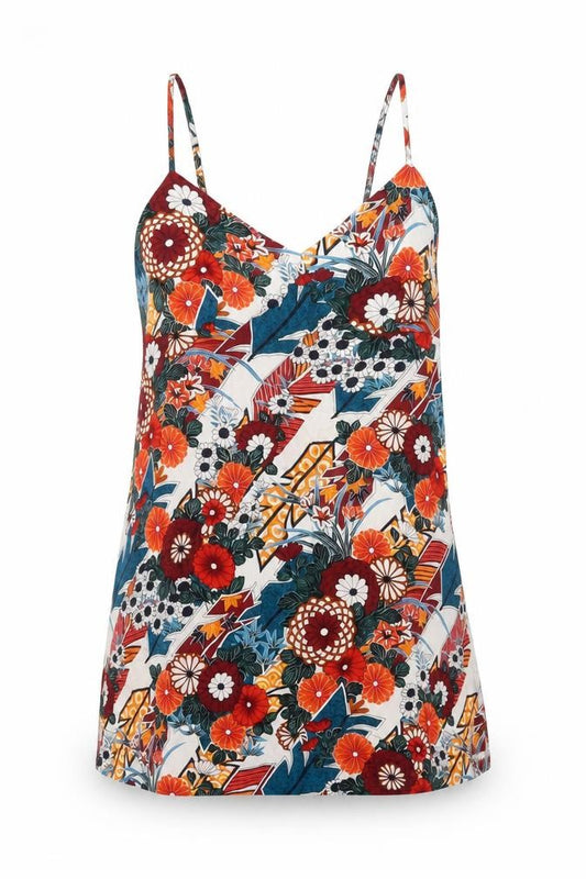 Superdry Womens Multicoloured Floral V-Neck Camisole Top UK 8