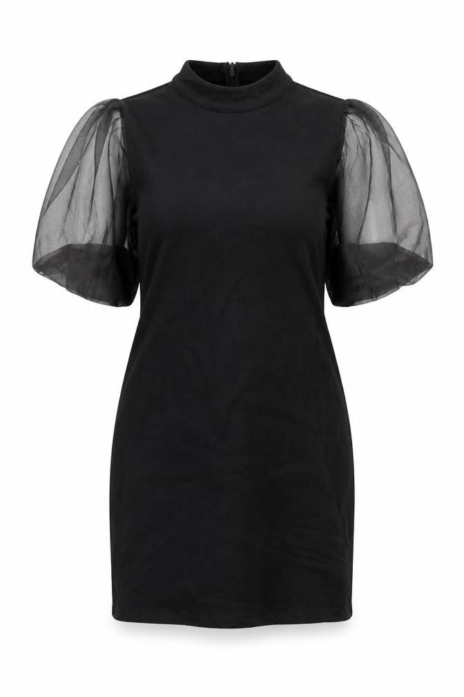 AX Paris Women’s Black Puff Sleeve Bodycon Dress Size 12