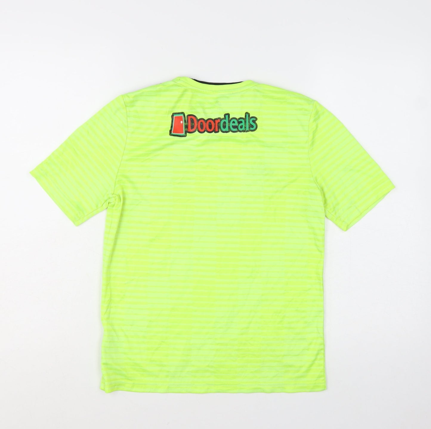 Adidas Boys Yellow Football Jersey T-Shirt 13-14 Years Climalite