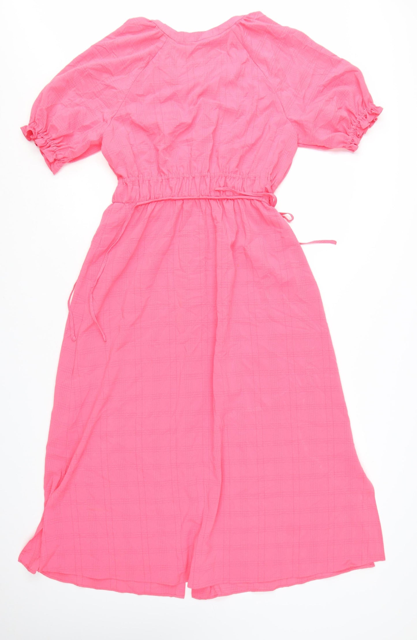 Marks and Spencer Women’s Pink Midi Shirt Dress Size 10