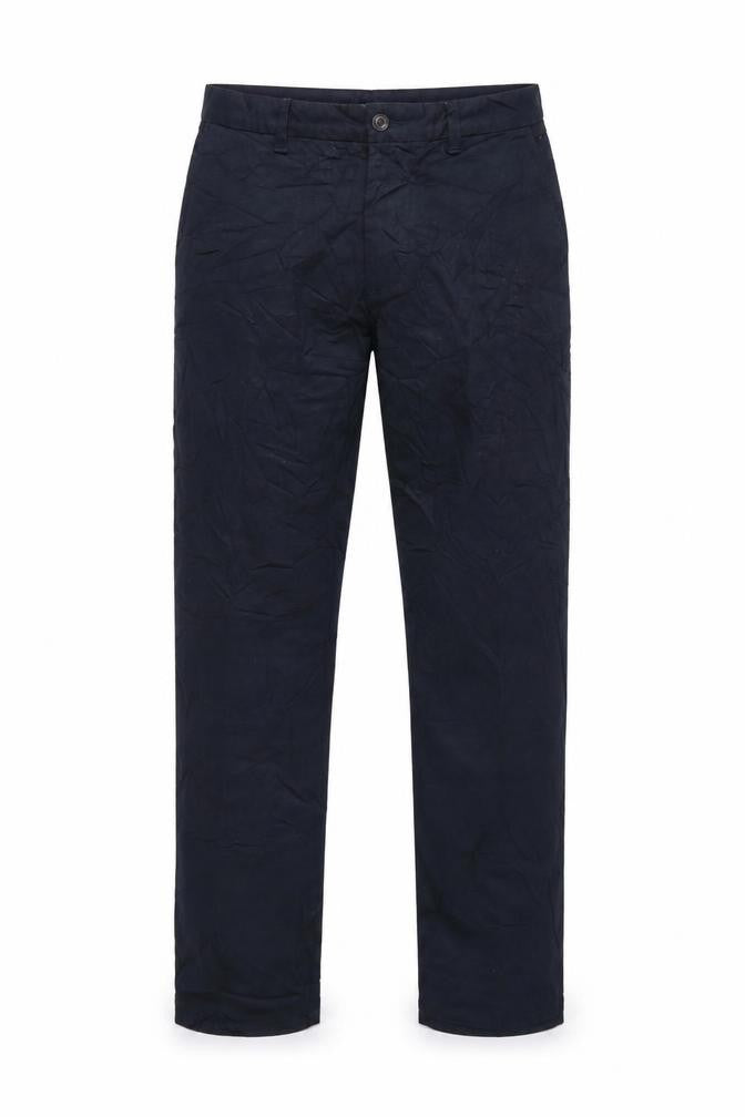 Marks and Spencer Men's Blue Slim Fit Chino Trousers 34W 33L