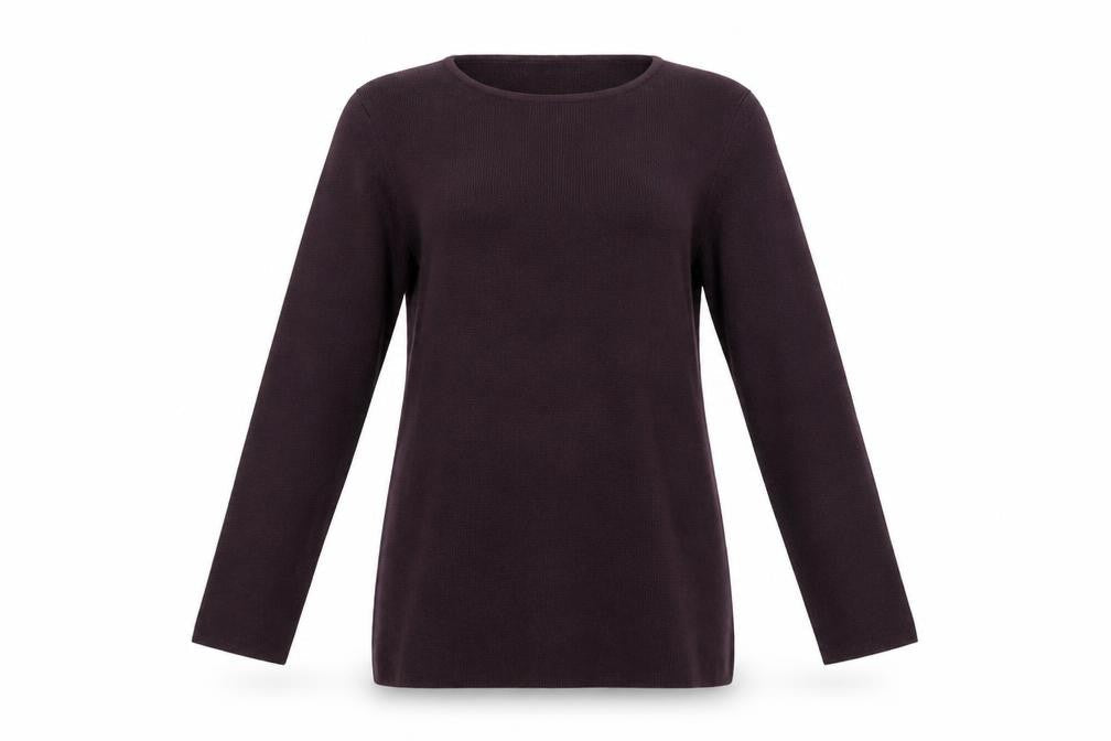 Jigsaw Women's Purple Wool Long Sleeve Crew Neck Jumper L