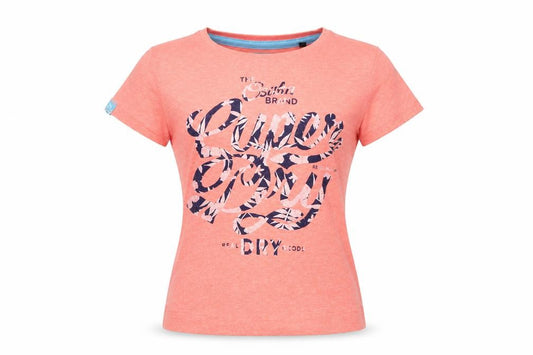 Superdry Women's Pink XS Graphic Slim Fit Short Sleeve T-Shirt