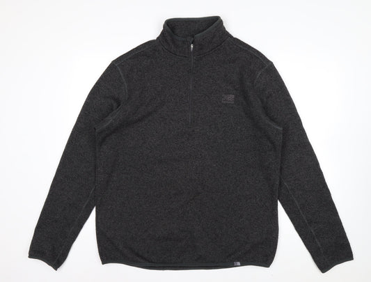 Karrimor Men's Grey XL Fleece 1/4 Zip Pullover Sweatshirt