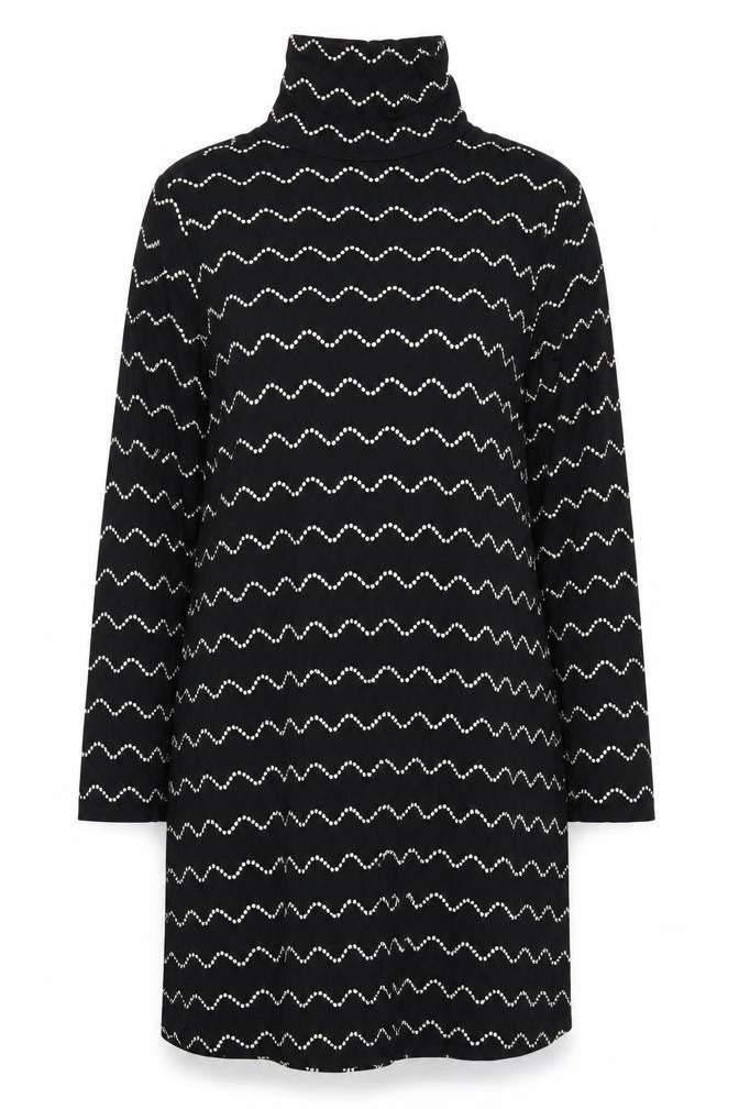 Marks & Spencer Women Black Size 16 Shift Dress Long Sleeve