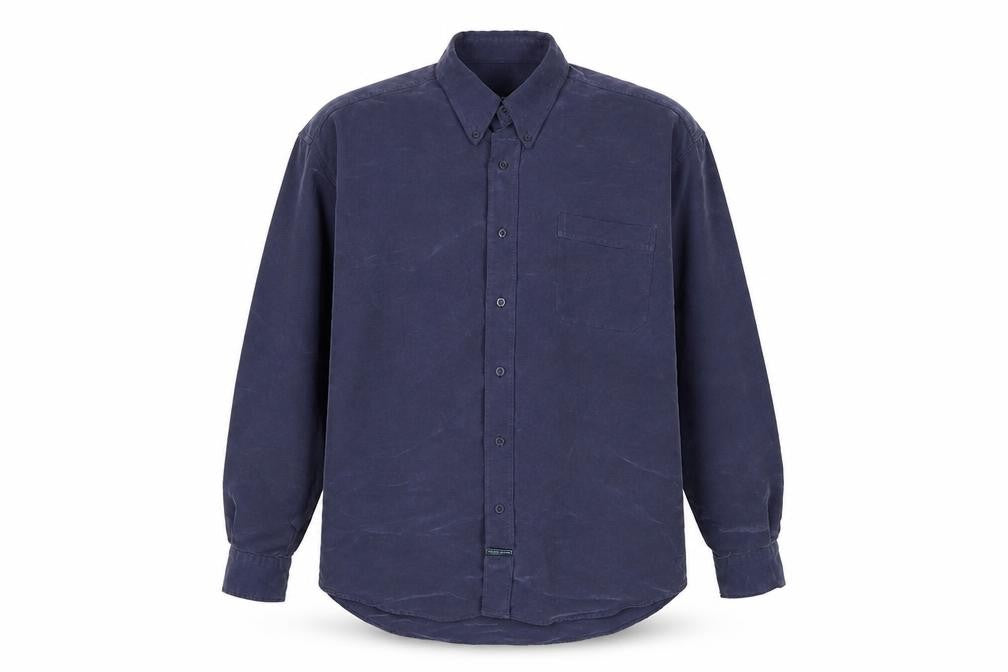 Thomas Browne Men's Blue Long Sleeve Button-Up Shirt Size L