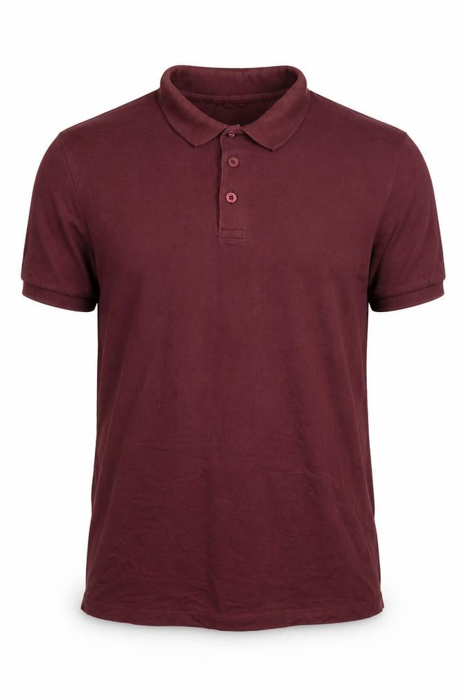 ASOS Men’s Red Cotton Stretch Polo Shirt Size M Regular Fit