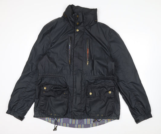 Boden Men's Black Parka Jacket L Water Resistant Cotton Outdoor