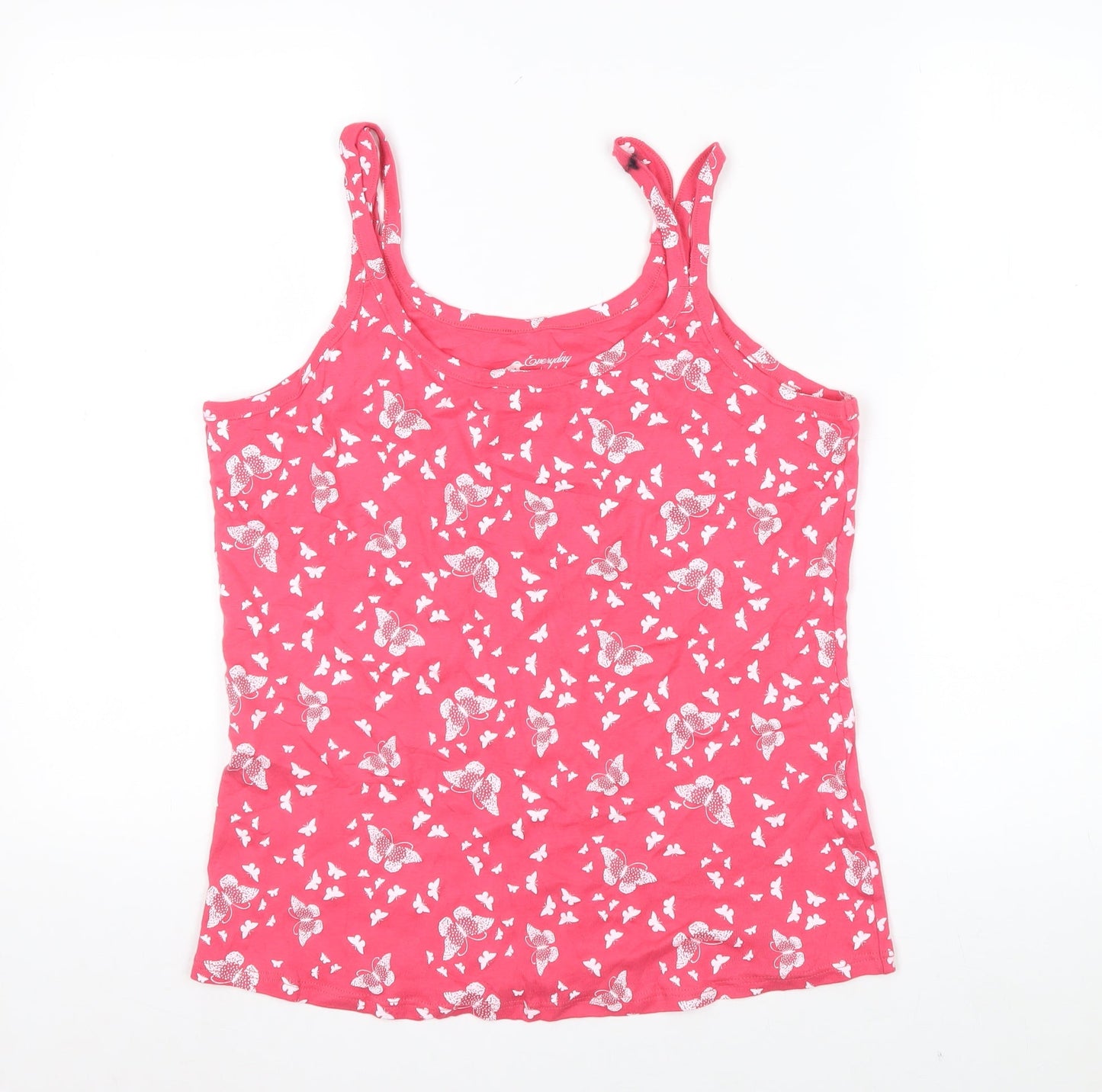 BHS Women’s Pink Butterfly Camisole Tank Top Size 16 Cotton