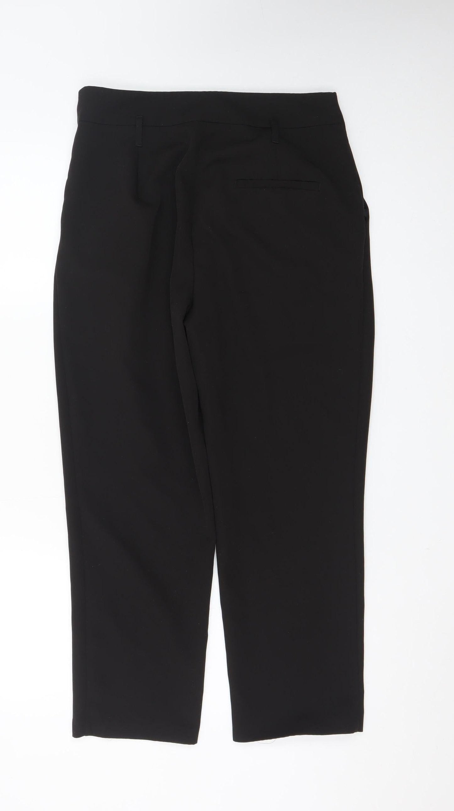 New Look Women Black Tapered Stretch Trousers Size 12