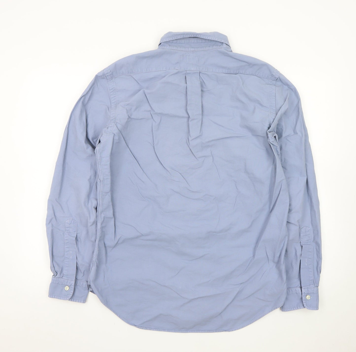 Ralph Lauren Men's Blue Button-Down Oxford Shirt Size M Long Sleeve