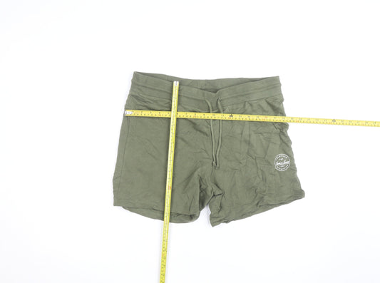 Jack & Jones Men's Green Athletic Shorts L Regular Fit Drawstring