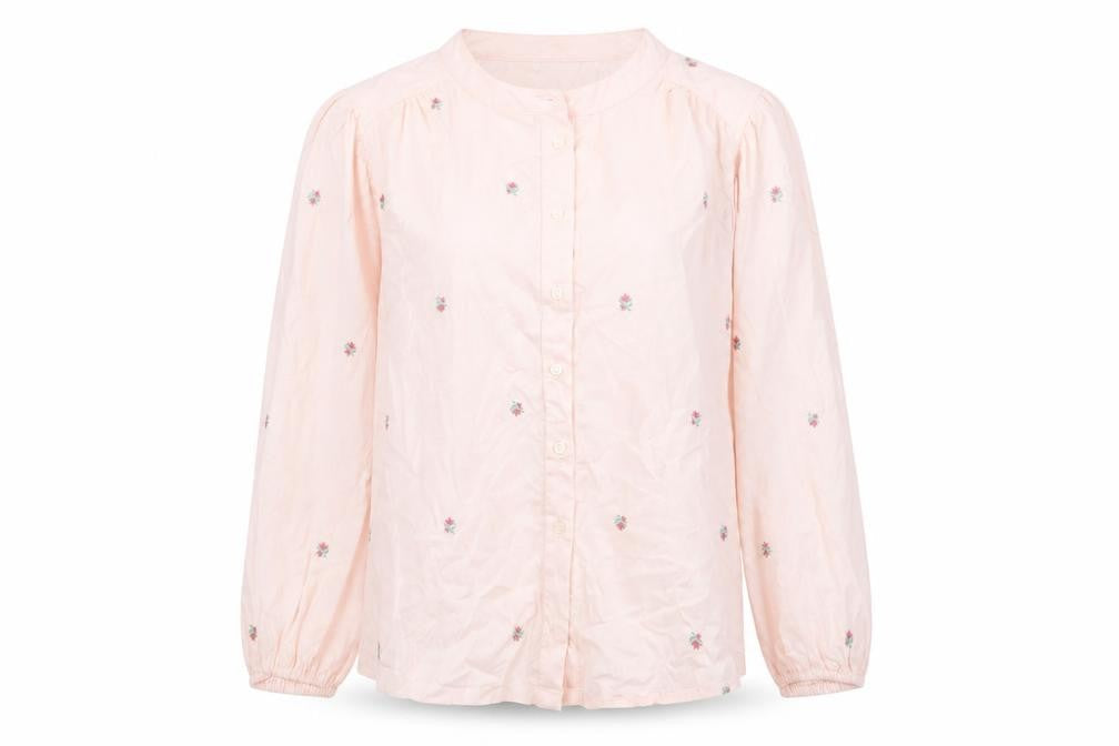 Marks & Spencer Women’s Pink Embroidered Cotton Tunic Blouse Size 6