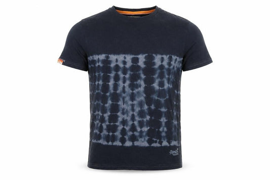 Superdry Men's Black Tie Dye Vintage Slim Fit T-Shirt Size S