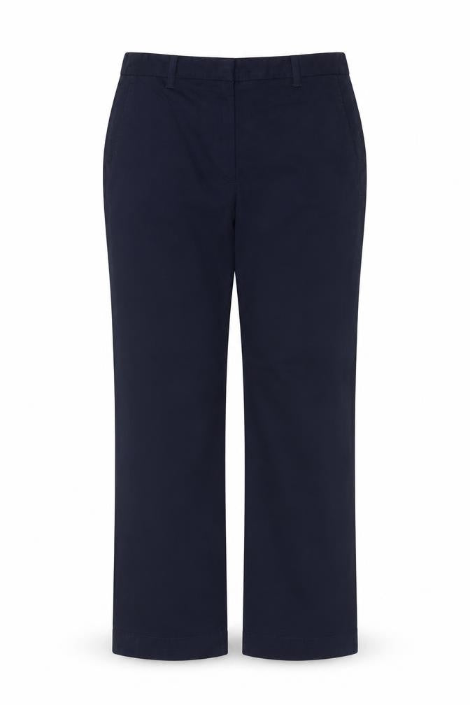 Marks and Spencer Women Navy Blue Size 12 Short Chino Trousers