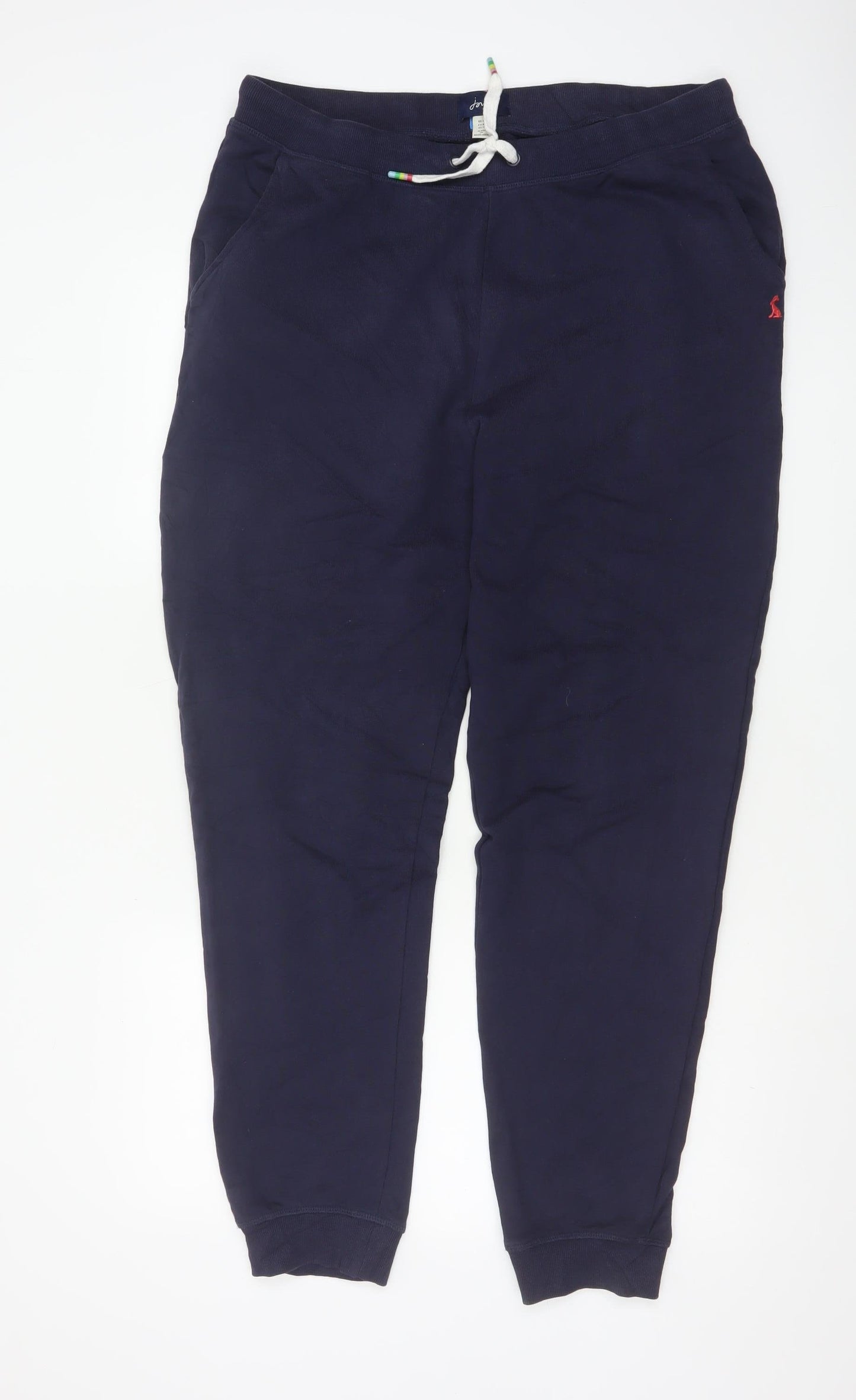 Joules Women Navy Blue Cotton Jogger Sweatpants UK 14