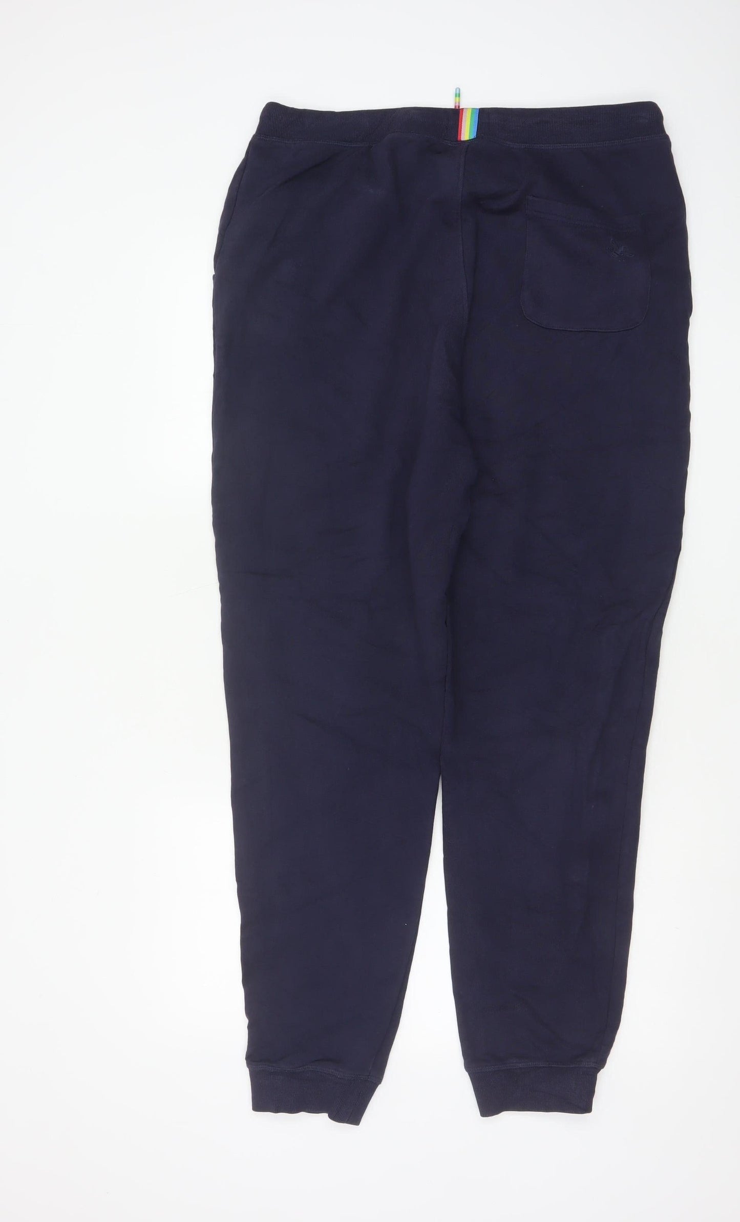 Joules Women Navy Blue Cotton Jogger Sweatpants UK 14