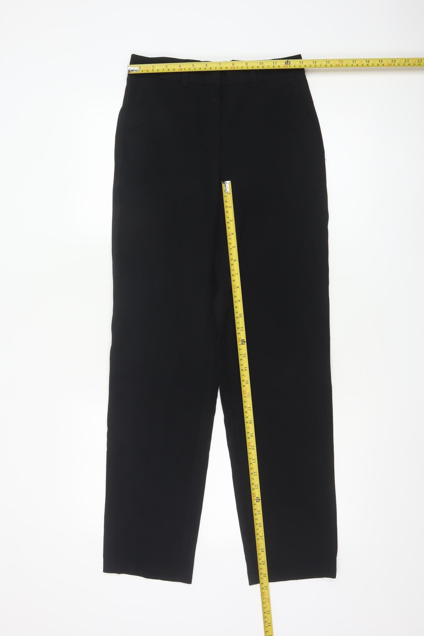 Marks and Spencer Women's Black Regular Slim Trousers Size 6
