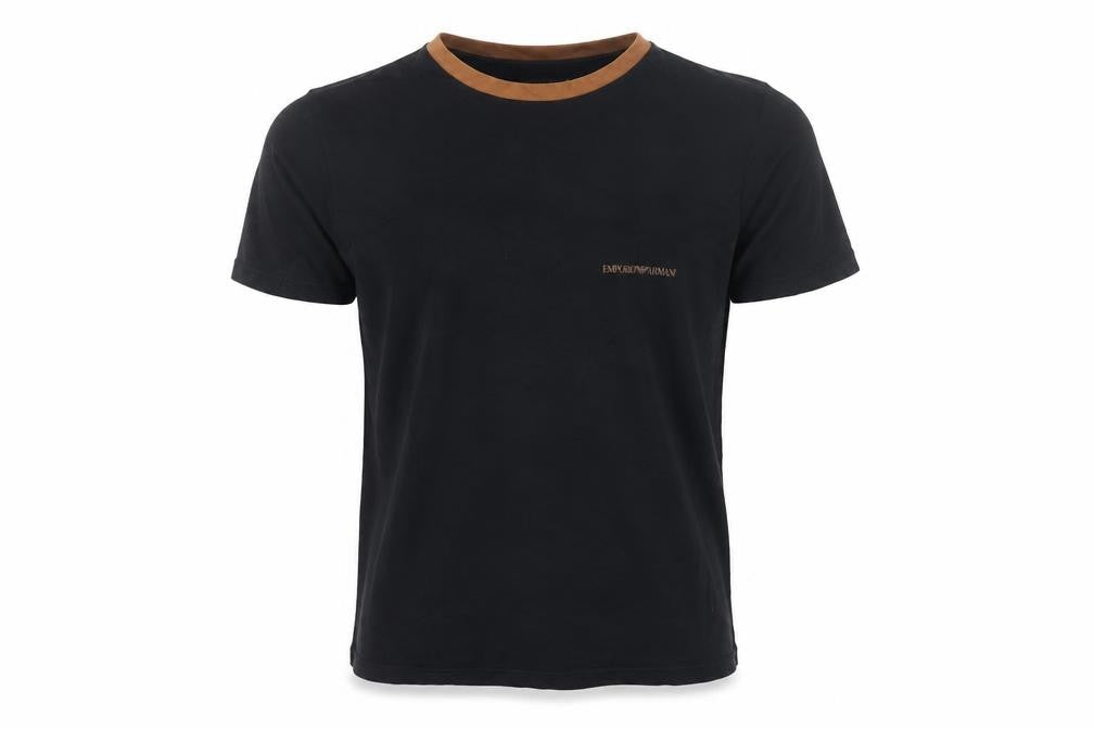 Emporio Armani Men’s Black Slim Fit Crew Neck T-Shirt S