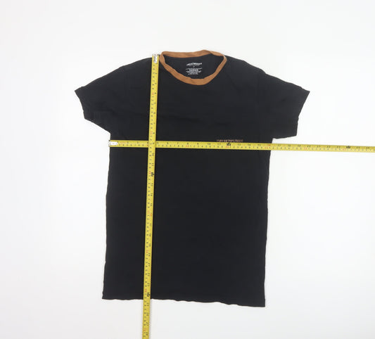 Emporio Armani Men’s Black Slim Fit Crew Neck T-Shirt S