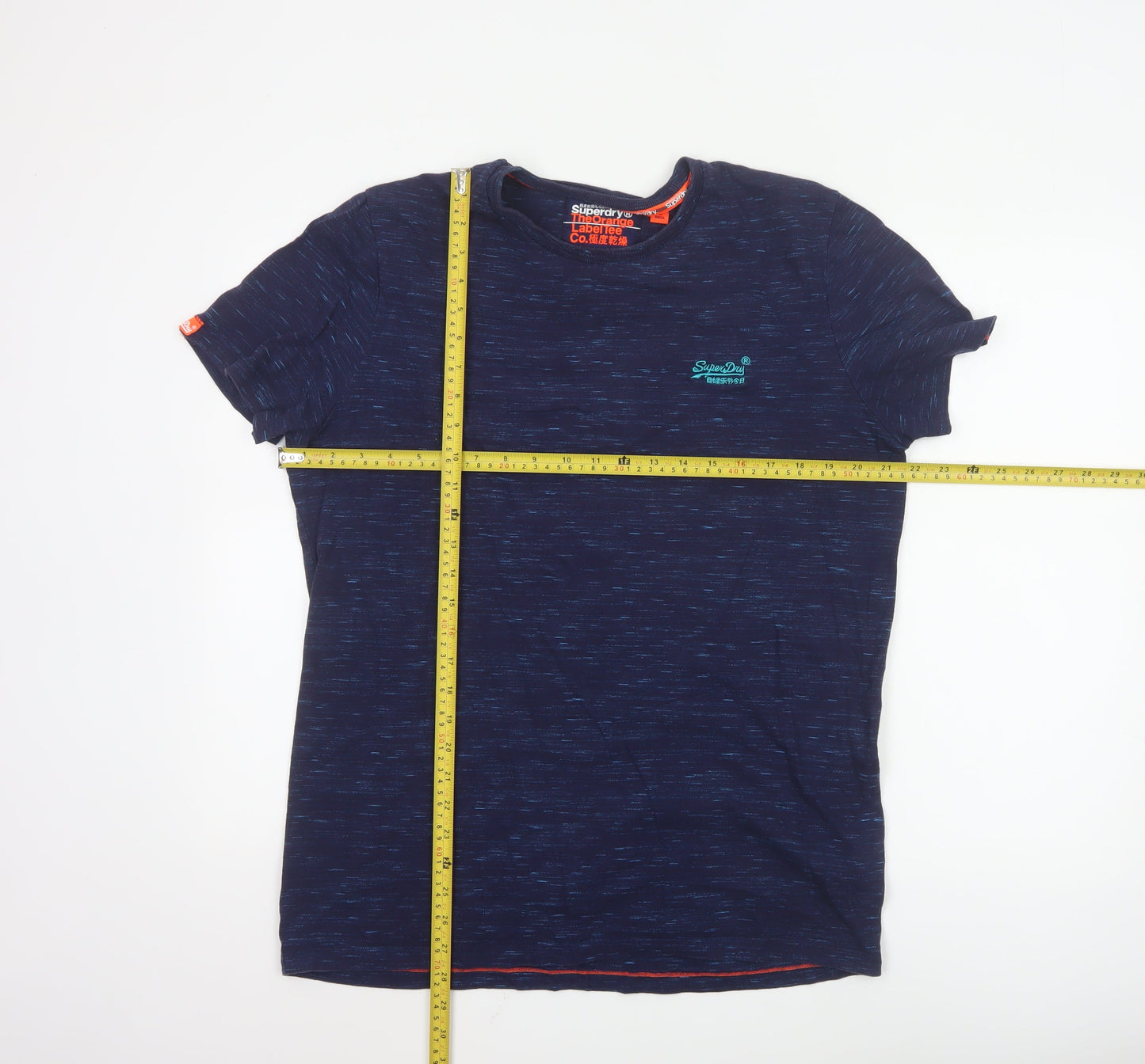 Superdry Men's Blue 2XL The Orange Label Short Sleeve Crew Neck T-Shirt