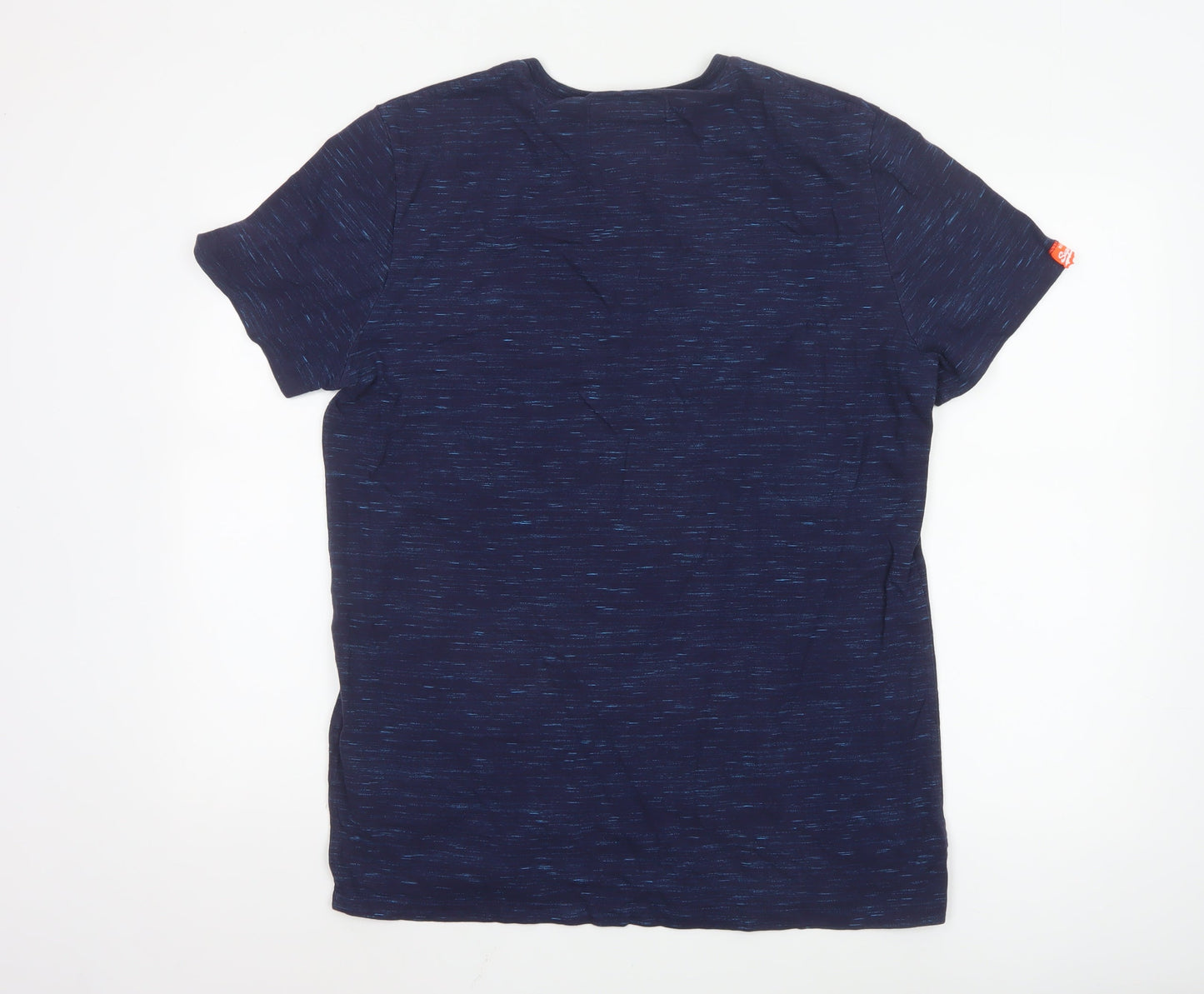Superdry Men's Blue 2XL The Orange Label Short Sleeve Crew Neck T-Shirt