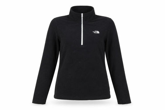 The North Face Women Black Fleece 1/4 Zip Pullover Sweatshirt M